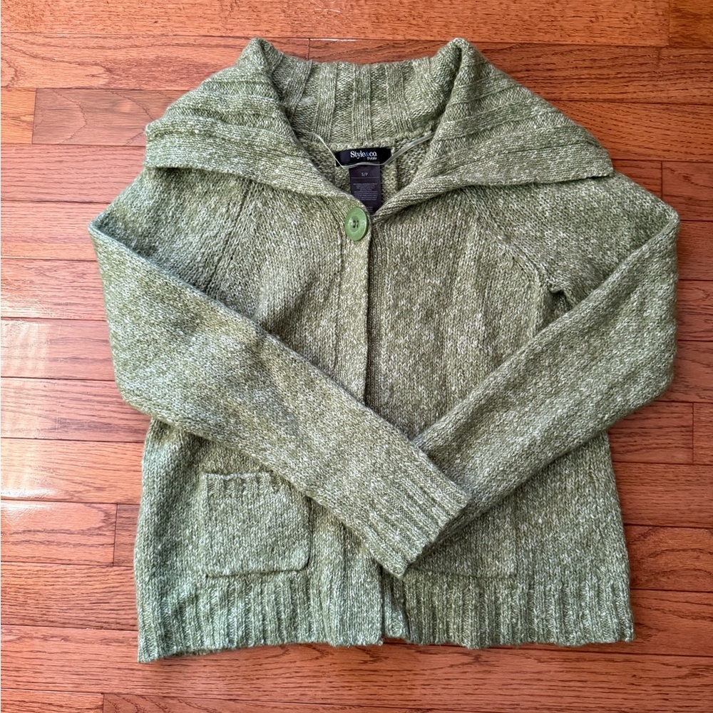 Style & Co. Knit Cardigan with Button Accent